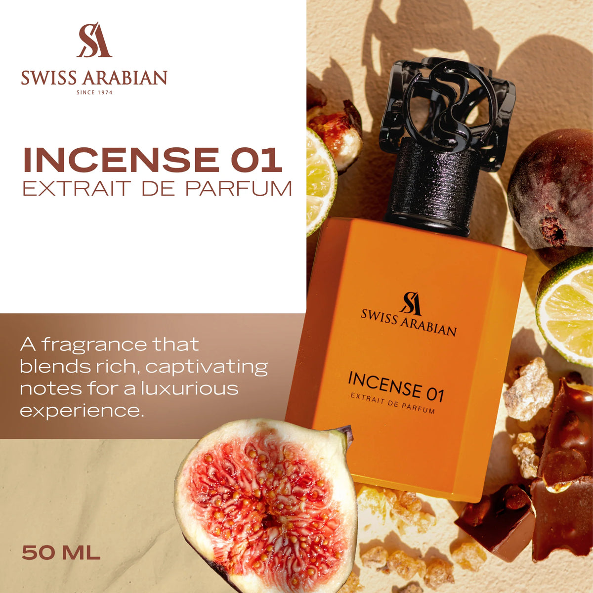 Swiss Arabian Incense 01 Extrait De Parfum For Unisex