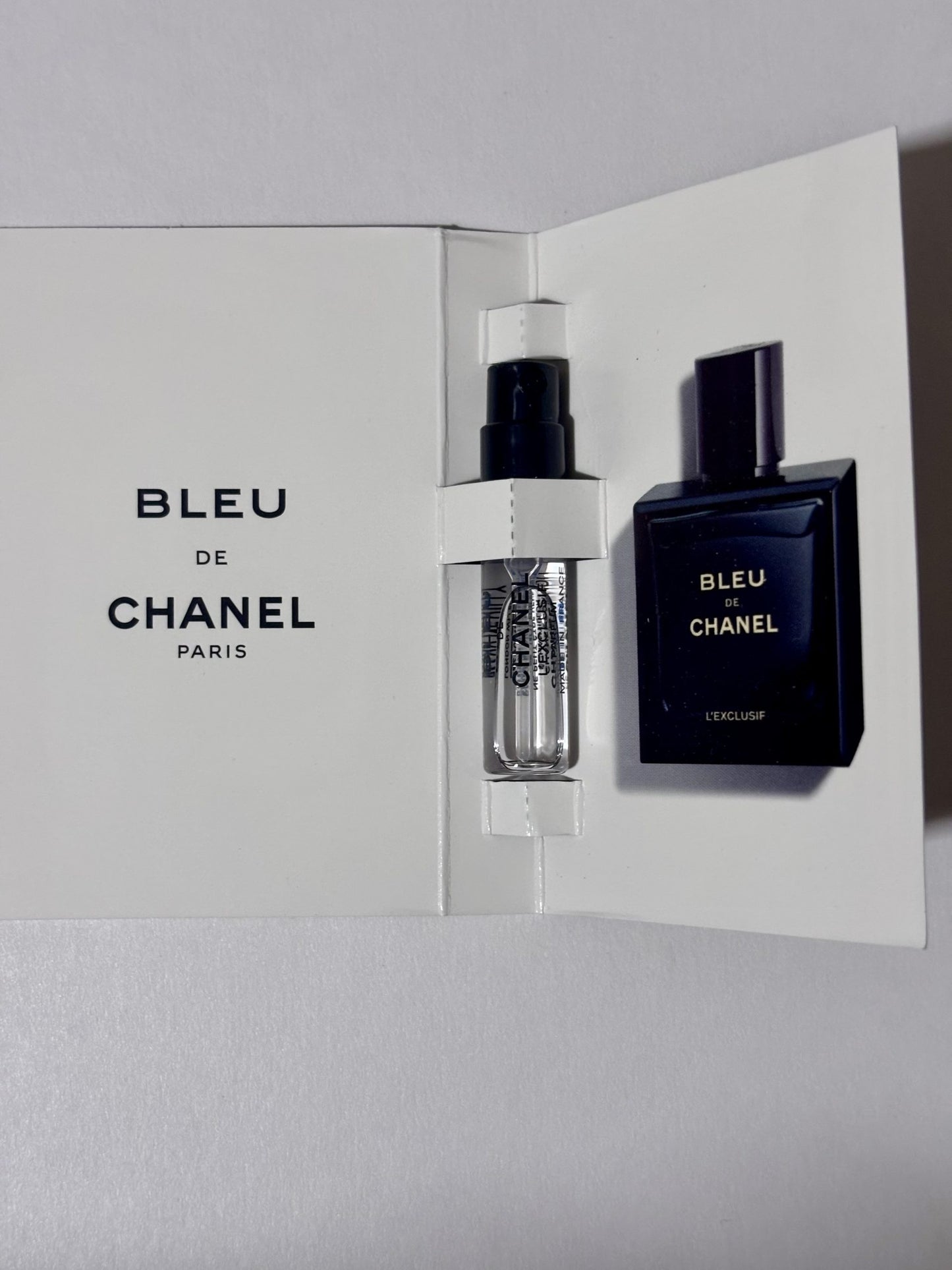 bleu de chanel exclusif Official Sample